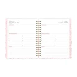 Rachel Parcell 2024 Planner 7.8"x9.13" Daily/Monthly Laminated Wirebound Peony -Office Supplies Store GUEST 428b105d 622b 4734 9244 f5a5b92150d9