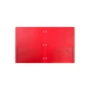 JAM Paper Heavy Duty Plastic 3 Hole Punch Two-Pocket School Folders Red 383HHPREA