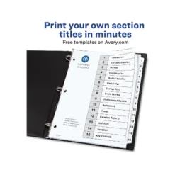 Avery Pre-Printed 15-Tab Numeric Dividers Customizable 11825 -Office Supplies Store GUEST 457e6b85 b9a7 4fe3 96ed f9671a76735e