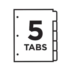 Avery Ready Index Customizable Table Of Contents Asst Dividers 5-Tab Ltr 6 Sets 11187 9 Avery Ready Index Customizable Table Of Contents Asst Dividers 5-Tab Ltr 6 Sets 11187 -Office Supplies Store GUEST 473e2b33 4a48 4861 8ec9 fd2f73cdf059