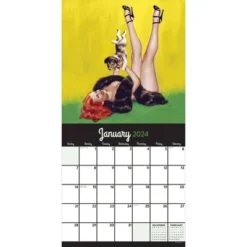 TF Publishing 2024 Wall Calendar 12"x12" PinUps