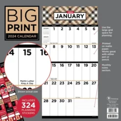 TF Publishing 2024 Wall Calendar 12"x12" Large Print 9 TF Publishing 2024 Wall Calendar 12"x12" Large Print -Office Supplies Store GUEST 47ce2656 511c 41f3 99d3 a1ee1f5201e5
