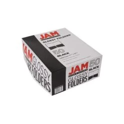 JAM Paper Laminated Two-Pocket Glossy Presentation Folders Black Bulk 25/Pack 385GBLD -Office Supplies Store GUEST 4a5a8447 2731 451b af51 b7c2e482cb36