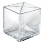 Azar Displays Cube Pencil Holder With Divider 5"W X 5"D X 5"H