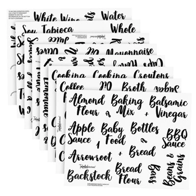 Talented Kitchen 155 Pack Kitchen Pantry Labels For Food Container Organization, Fridge Storage Labels Sticker For Jar And Canisters 6 Talented Kitchen 155 Pack Kitchen Pantry Labels For Food Container Organization, Fridge Storage Labels Sticker For Jar And Canisters - Image 6