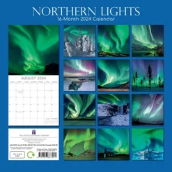 The Gifted Stationery 2024 Square Wall Calendar, Northern Lights, 16-Month Natural World Theme With 180 Reminder Stickers (12x12 In) -Office Supplies Store GUEST 51ae4cfc d091 491f 8048 6ba75a1e167d