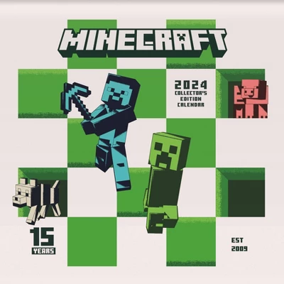 Trends International Inc. 2023-24 Wall Calendar 12.62"x12.37" Minecraft - 15th Anniversary Collector's Edition 2 Trends International Inc. 2023-24 Wall Calendar 12.62"x12.37" Minecraft - 15th Anniversary Collector's Edition - Image 2