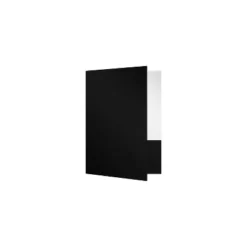 LUX 9 X 12 Presentation Folders Standard Two Pocket 250/Pack Black Gloss (SF-101-DB12-250)