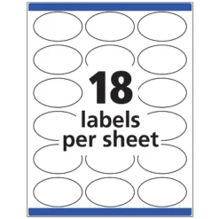 Avery Oval Easy Peel Labels 1 1/2 X 2 1/2 Matte White 270/Pack 6583 -Office Supplies Store GUEST 5819f492 37fa 4533 b841 cf2b2647527b