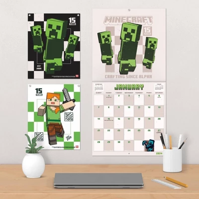 Trends International Inc. 2023-24 Wall Calendar 12.62"x12.37" Minecraft - 15th Anniversary Collector's Edition 7 Trends International Inc. 2023-24 Wall Calendar 12.62"x12.37" Minecraft - 15th Anniversary Collector's Edition - Image 7