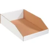 Partners Brand Open Top Bin Boxes 12"" X 24"" X 4-1/2"" Oyster White 50/Bundle (BINMT1224)