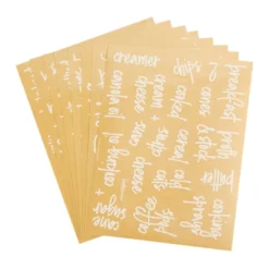 Talented Kitchen 158 Pack Script Supplementary Pantry, Fridge & Freezer Name Label Stickers For Food Storage Container, Jar & Canisters -Office Supplies Store GUEST 601843f4 c109 4309 bbd5 b271b0b410a5