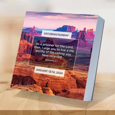 TF Publishing 2024 Daily Desktop Calendar 5.25"x5.25" Daily Verse 2 TF Publishing 2024 Daily Desktop Calendar 5.25"x5.25" Daily Verse - Image 2