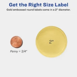 Avery Round Labels 2" Dia Gold Foil 96/Pack 22831 -Office Supplies Store GUEST 60f55ecf 9ac2 4e2a 8ee0 582ff6fdebd5