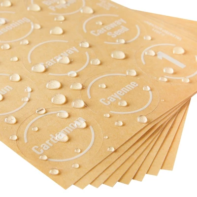 Talented Kitchen 144 Spice Labels Stickers + Pantry Labels, Clear Spice Jar Labels Preprinted For Spice Jar Lids, Water Resistant, Round 1.5 In 4 Talented Kitchen 144 Spice Labels Stickers + Pantry Labels, Clear Spice Jar Labels Preprinted For Spice Jar Lids, Water Resistant, Round 1.5 In - Image 4