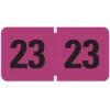 Smead ETYJ Color-Coded Year Label, 2023, Label Roll, Purple, 500 Per Roll (68323)