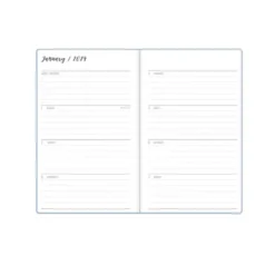 Ivory Paper Co 2024 Planner 8"x5" Weekly/Monthly Bookbound Light Gray Blue -Office Supplies Store GUEST 67cbe405 e269 4fb8 9291 eab62ba9a9b8