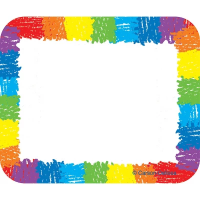 Carson Dellosa Education Name Tags, Rainbow: Kid-Drawn, 40 Per Pack, 6 Packs 1 Carson Dellosa Education Name Tags, Rainbow: Kid-Drawn, 40 Per Pack, 6 Packs