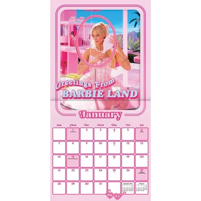 Trends International Inc. 2023-24 Wall Calendar 12"x12" Barbie: The Movie 1 Trends International Inc. 2023-24 Wall Calendar 12"x12" Barbie: The Movie