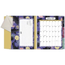Lang 2024 Weekly/Monthly Planner 9.5"x7.75" File-It Flora & Fauna