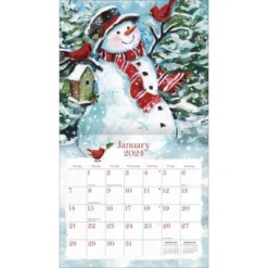 Lang 2024 Wall Calendar 24"x12" Sam Snowman