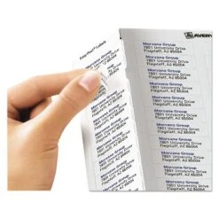 Avery Clear Easy Peel Return Address Labels Inkjet 1/2 X 1 3/4 2000/Pack 8667