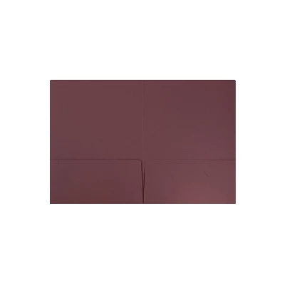 JAM Paper 2-Pocket School Folders Burgundy 100/Pack (166628527CZ) 1 JAM Paper 2-Pocket School Folders Burgundy 100/Pack (166628527CZ)