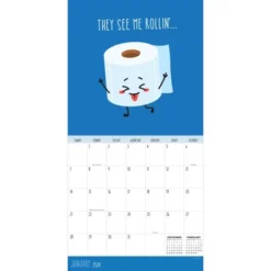 TF Publishing 2024 Wall Calendar 12"x12" Puns