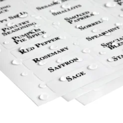 Talented Kitchen 125 Spice Labels Stickers, Clear Spice Jar Labels Preprinted For Seasoning Herbs, Kitchen Organization, Water Resistant, Black -Office Supplies Store GUEST 6cac0a15 bd41 4906 a795 1bd33a53b933