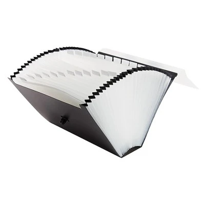 Staples TRU RED Office Pro Accordion File 26-Pocket Letter Size Black (TR51836) ST51836/TR51836 3 Staples TRU RED Office Pro Accordion File 26-Pocket Letter Size Black (TR51836) ST51836/TR51836 - Image 3