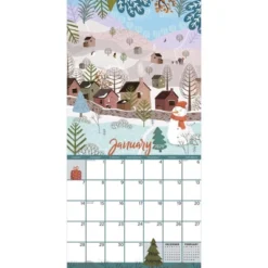 TF Publishing 2024 Wall Calendar 12"x12" Folk