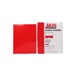 JAM Paper Laminated Two-Pocket Glossy Presentation Folders Red Bulk 50/Box 385GREC -Office Supplies Store GUEST 6ebb2370 4c00 4da2 a589 fbd74c3eef99