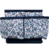 Singer Sewing Storage Organizer Desktop Spinner Navy Floral Print