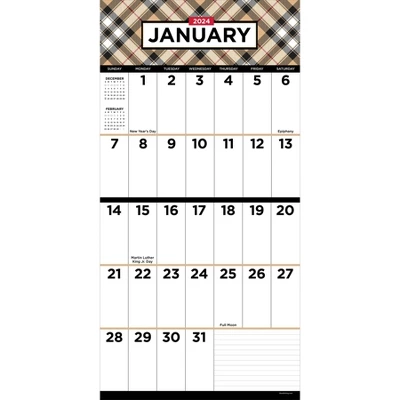 TF Publishing 2024 Wall Calendar 12"x12" Large Print 1 TF Publishing 2024 Wall Calendar 12"x12" Large Print