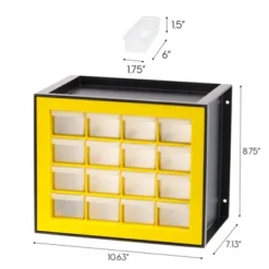 IRIS Drawer Parts Cabinet Black/Yellow -Office Supplies Store GUEST 71029c43 9689 4f50 9c24 864dc05c89a8