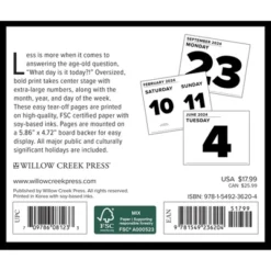 Willow Creek Press 2024 Daily Desk Calendar 5.2"x6.2" Big Day