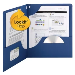 Smead Lockit Two-Pocket Folder Textured Paper 11 X 8 1/2 DK Blue 25/BX 87982 -Office Supplies Store GUEST 737b4db5 f7da 410a ab0d 89cd9376c55b