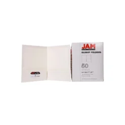 JAM Paper Laminated Two-Pocket Glossy Presentation Folders White 385GWHD 14 JAM Paper Laminated Two-Pocket Glossy Presentation Folders White 385GWHD -Office Supplies Store GUEST 739f9356 006f 4e44 9bc4 1d04935706ec