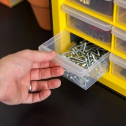 IRIS Drawer Parts Cabinet Black/Yellow -Office Supplies Store GUEST 7630de0e 05bf 4a77 8d3b 8975ad3bba37