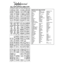 Talented Kitchen 138 Office And Craft Labels For Organizing School Supplies, Household, Work Folders, All Caps Preprinted Stickers For Storage Bins -Office Supplies Store GUEST 76637399 8492 4147 a76c f8d68bbd8f7d