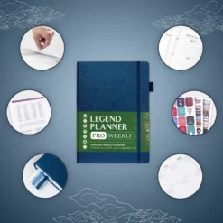 Undated PRO Planner Weekly/Monthly 7"x10" Mystic Blue - Legend Planner