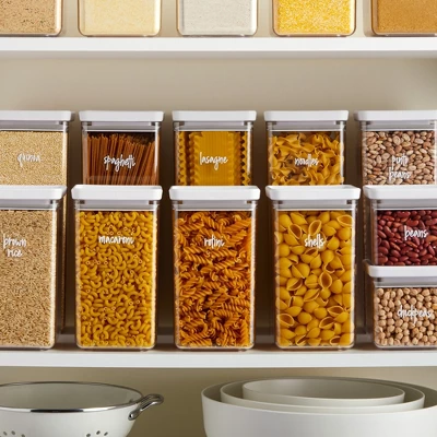 Talented Kitchen 375 Pantry Labels For Food Containers, Preprinted Clear Kitchen Food Labels For Organizing, White Script Stickers, Water Resistant 3 Talented Kitchen 375 Pantry Labels For Food Containers, Preprinted Clear Kitchen Food Labels For Organizing, White Script Stickers, Water Resistant - Image 3