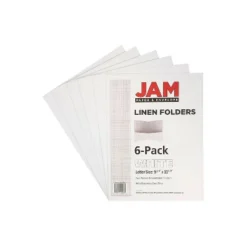 JAM Paper Two-Pocket Textured Linen Business Folders White 95448D -Office Supplies Store GUEST 7a840159 eba9 4a97 9d63 6a5a3ef7a0f0