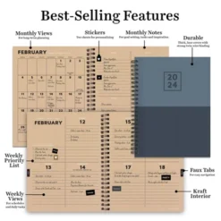 TF Publishing 2024 Weekly/Monthly Planner 8"x6.5" Blue 12 TF Publishing 2024 Weekly/Monthly Planner 8"x6.5" Blue -Office Supplies Store GUEST 7d6214cc 9569 488d 9486 47a7b474d886