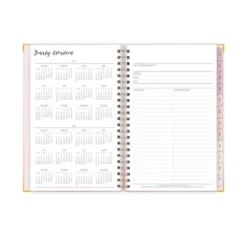 Ivory Paper Co 2024 Planner 5"x8" Weekly/Monthly Hard Cover Wirebound Mariah Dark -Office Supplies Store GUEST 7e171a94 0dea 42f4 aa6f 68c7e8954831
