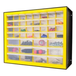 IRIS Drawer Parts Cabinet Black/Yellow -Office Supplies Store GUEST 7e7a6875 59dd 4772 81fd 1fb898ed79f1