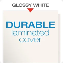 Oxford High Gloss Laminated Paperboard Folder 100-Sheet Capacity White 25/Box 51704 -Office Supplies Store GUEST 810b6340 406e 4b54 b198 0bb4e149a1ac