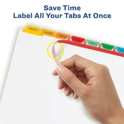 Avery Print & Apply Clear Label Dividers W/Color Tabs 8-Tab Letter 5 Sets 11419 -Office Supplies Store GUEST 825ed0d8 5110 4ed8 820f d86e4d1466b7