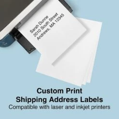 MyOfficeInnovations Laser/Inkjet Shipping Labels 8 1/2" X 11" White 1 Label/Sheet 518346 -Office Supplies Store GUEST 851e8460 2191 4085 b4cd 509a74a3af7f 1