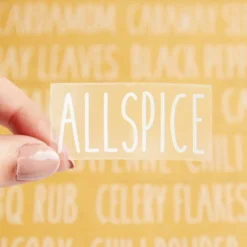 Talented Kitchen 145 Preprinted Spice Jar Labels With Seasoning Stickers, Numbers, White All Caps Letters On Clear Water Resistant Vinyl -Office Supplies Store GUEST 8532fb31 d7a2 4c2e a85e 26667f6593f5